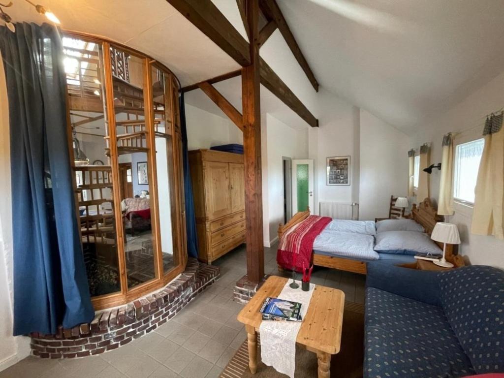 Postel nebo postele na pokoji v ubytování Landhaus up de Warft - Störtebecker