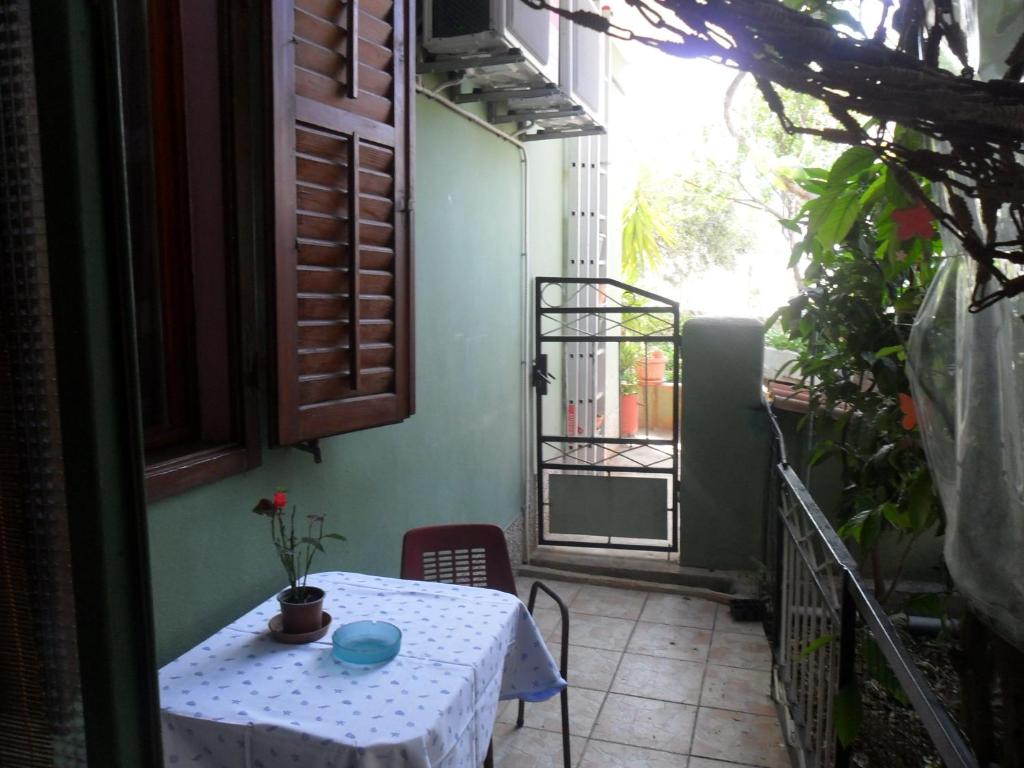 Balkón nebo terasa v ubytování Apartmani Yucca