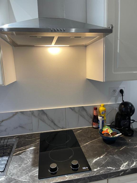 Kuchyň nebo kuchyňský kout v ubytování Les Appartements du Cep’t