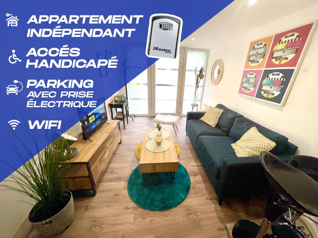 Photo de la galerie de l'établissement Appartement élégant / Indépendant / RDC / Parking, à Villers-lès-Nancy