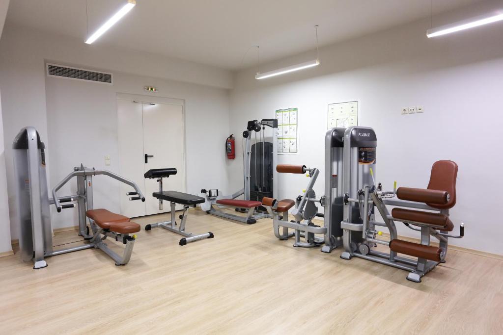 Posilňovňa alebo fitness centrum v ubytovaní Artina
