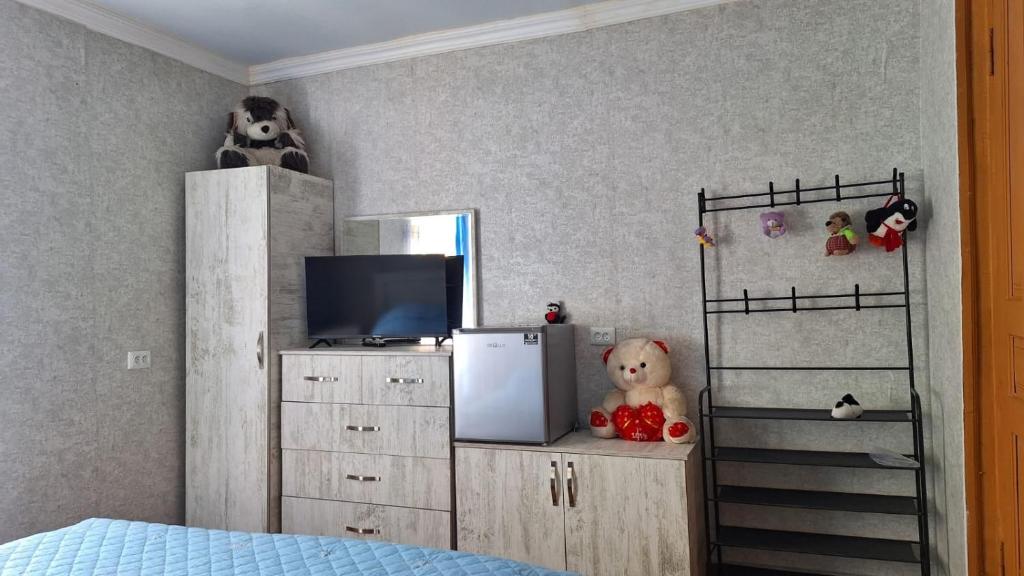 TV a/nebo společenská místnost v ubytování Guest House "SVANETI"