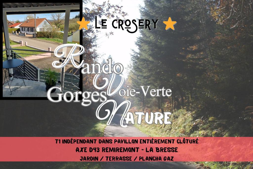 a flyer for a properties one vertex nature event at LE CROSERY Clim Rando Ski Gorges Voie Verte in Thiéfosse