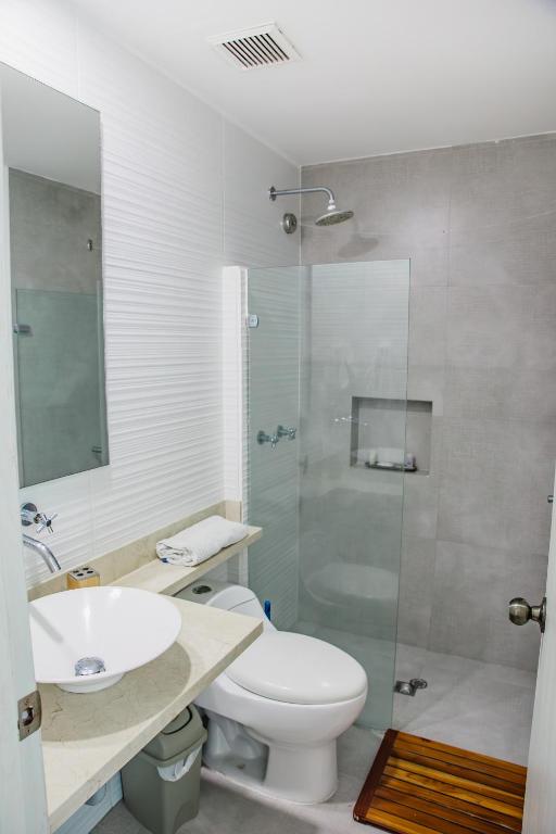 Koupelna v ubytování Playa Cartagena Apartments