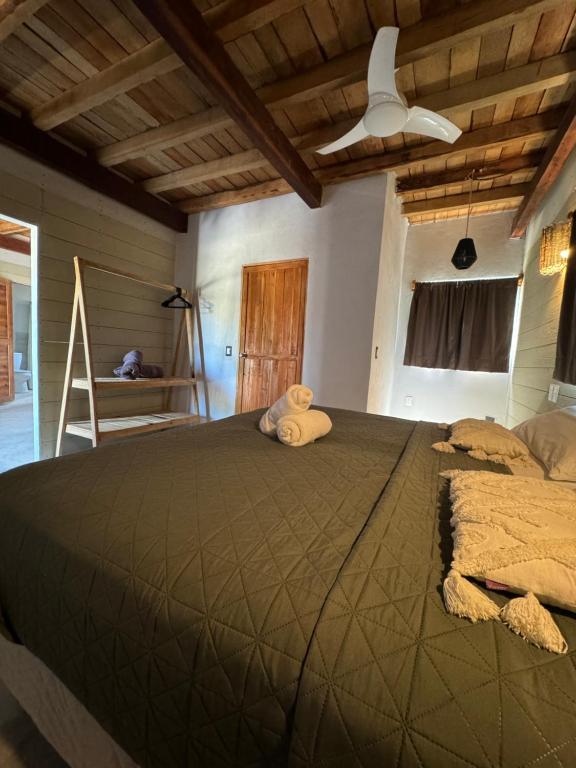 Postel nebo postele na pokoji v ubytování MARIBY HOLBOX