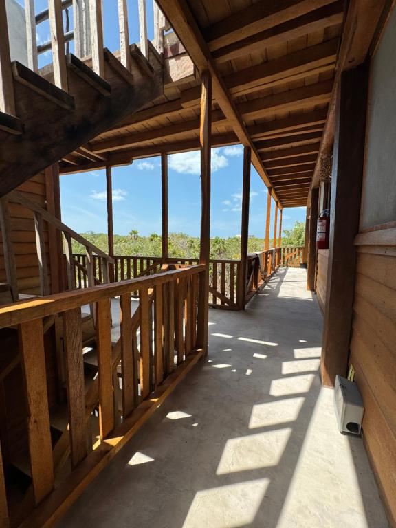 Balkón nebo terasa v ubytování MARIBY HOLBOX