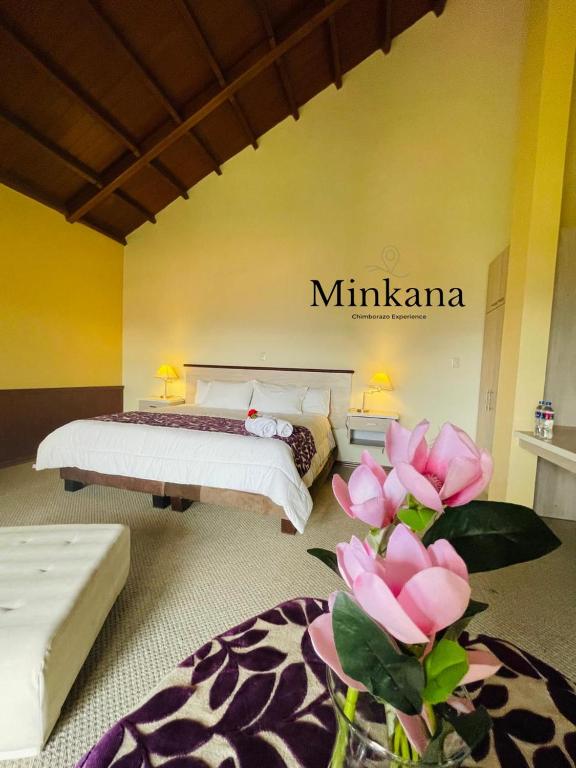 Postel nebo postele na pokoji v ubytování Minkana Hotel