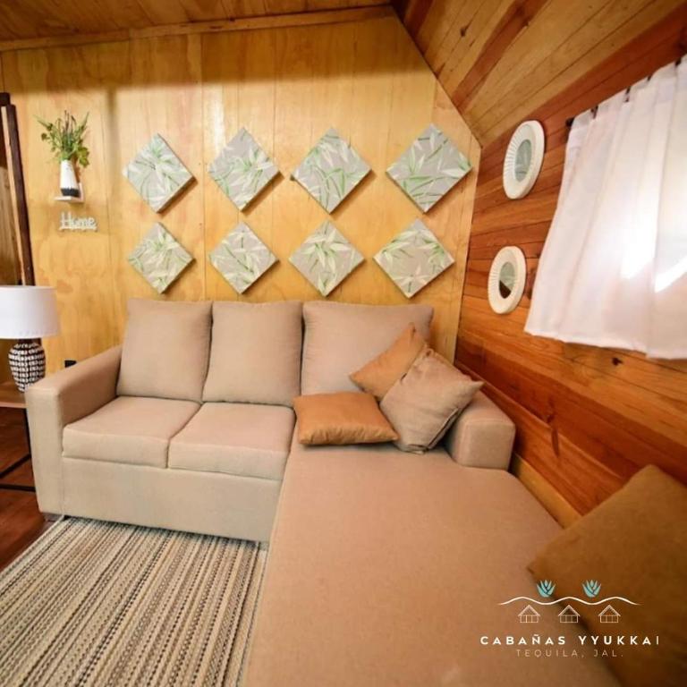 Posezení v ubytování Hotel cabañas yyukkai