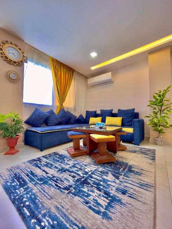 Posezení v ubytování شاليه فندقى داخل منتجع سياحى ببورفؤاد Hotel Apartment Inside Tourist Resort In Port Fouad
