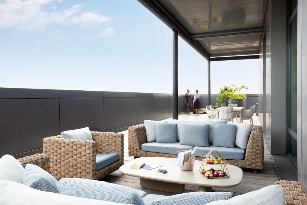 Χώρος καθιστικού στο Lagos Marriott Hotel Ikeja
