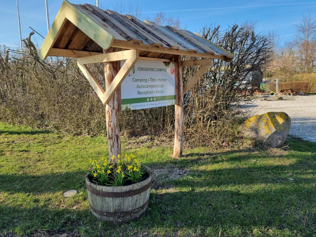 Zahrada ubytování Feriebyens Camping