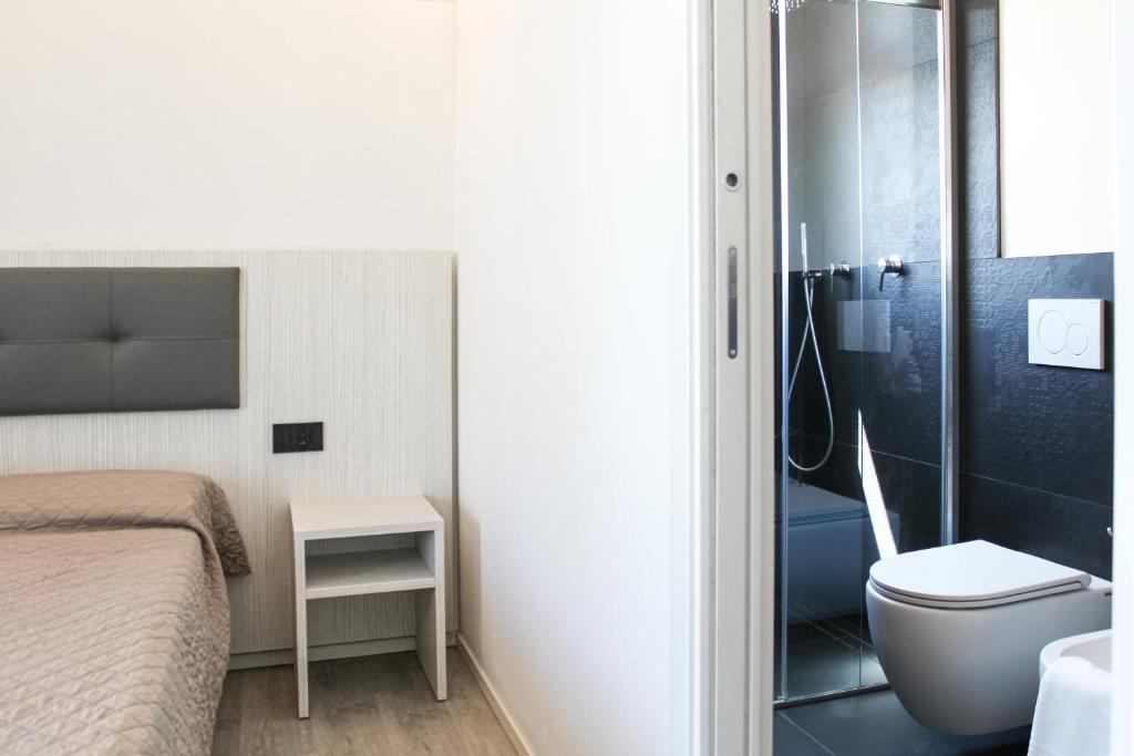 Koupelna v ubytování Hotel Giulio Cesare