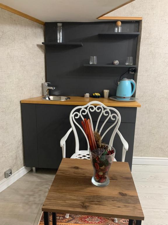 Kuchyň nebo kuchyňský kout v ubytování Valeria House