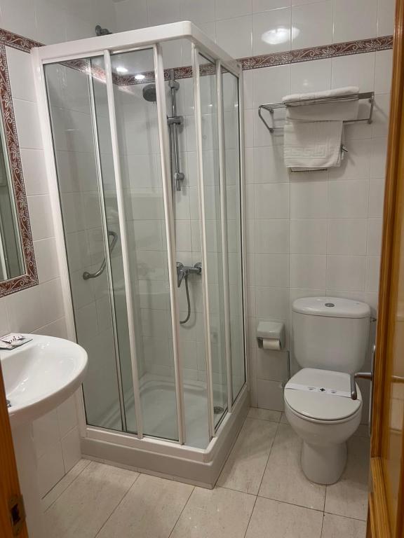 Koupelna v ubytování Hotel Gavitu