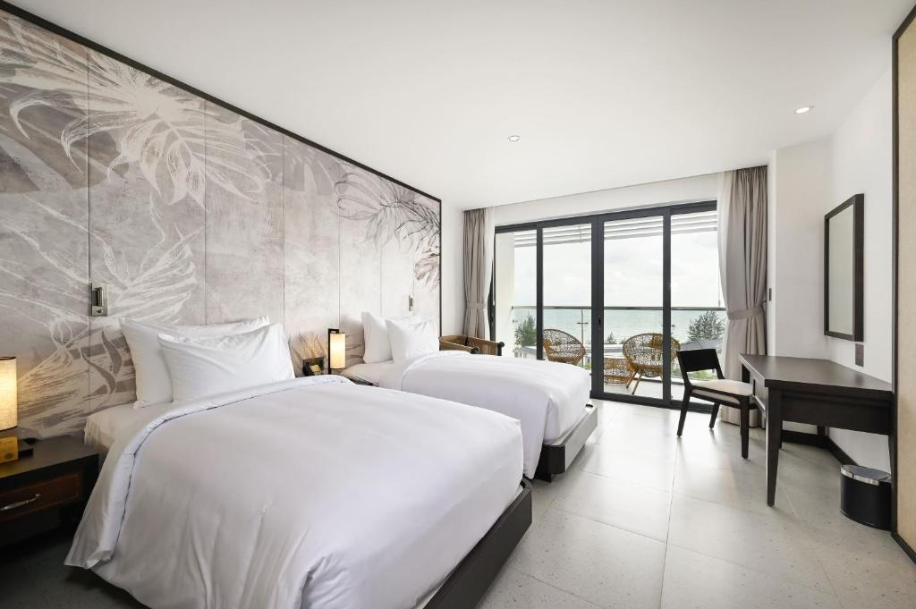 Phòng Deluxe 2 Giường Đơn Nhìn Ra Biển