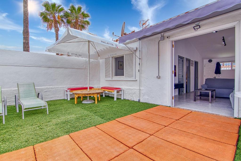 Patio nebo venkovní prostory v ubytování Bungalow Los Porches D52