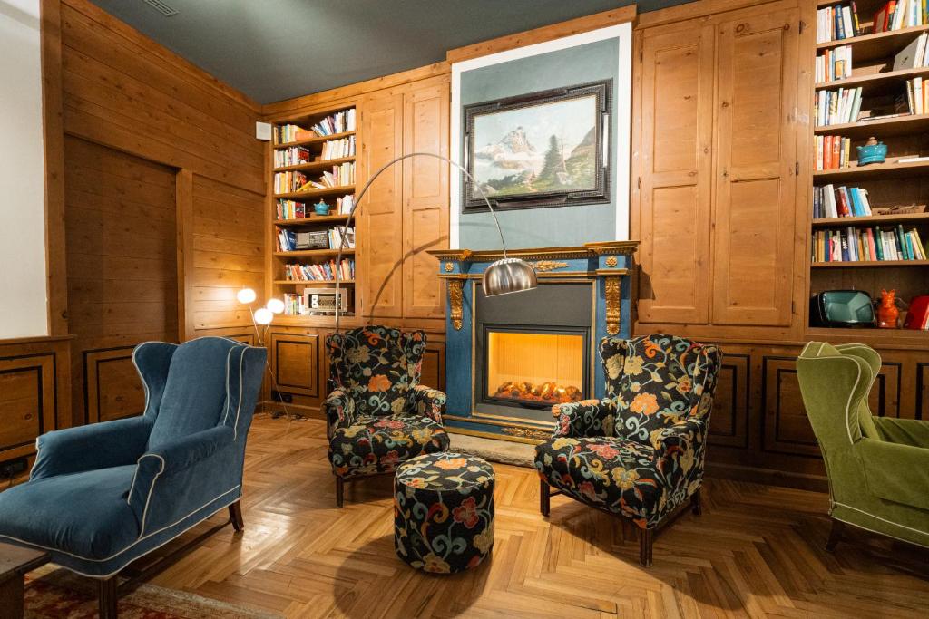 Knihovna v hotelu