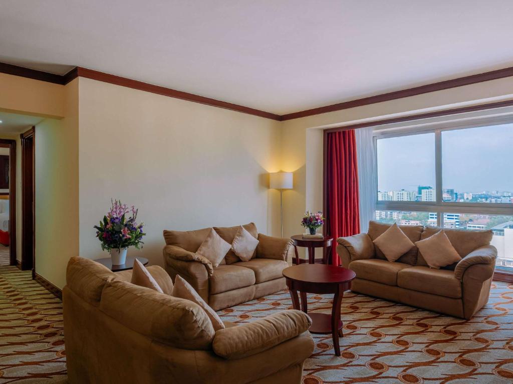Posezení v ubytování Mövenpick Hotel & Residences Nairobi