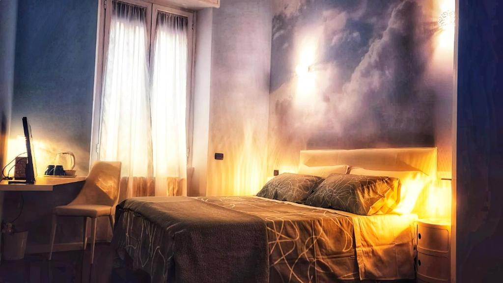 Postel nebo postele na pokoji v ubytování Suite and the City Milan B&B