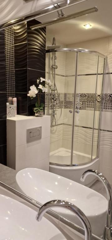 Kúpeľňa v ubytovaní Apartament-Studio Polana Szaflarska