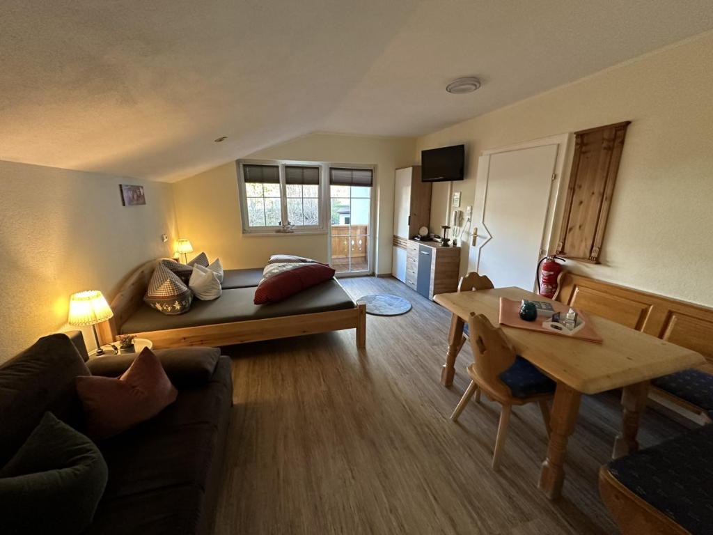 Posezení v ubytování Haus Alpenruh