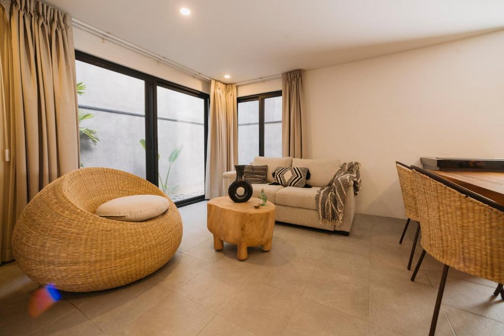 Posezení v ubytování Punta Agave Suites