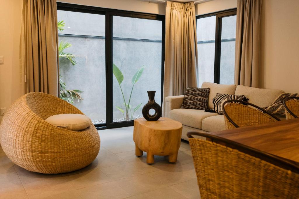 Posezení v ubytování Punta Agave Suites