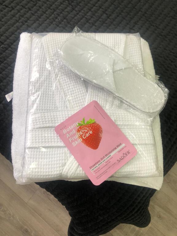 a pack of towels with a strawberry on it at HOME Hertford in Hertford