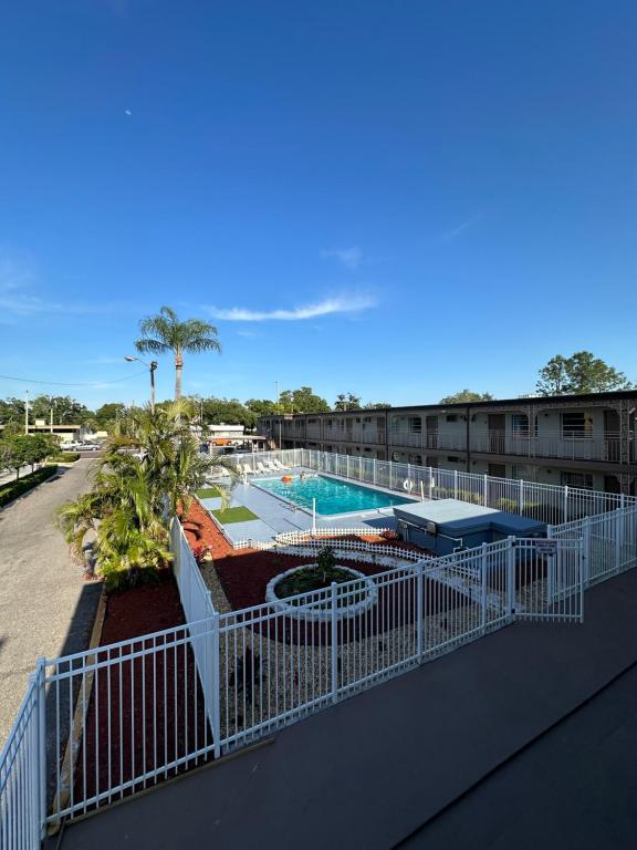 A view of the pool at Budget Inn - St. Petersburg or nearby