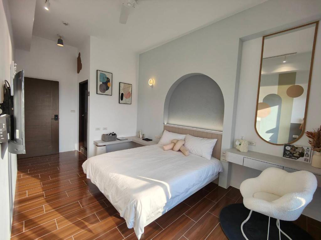 Postel nebo postele na pokoji v ubytování Space out homestay