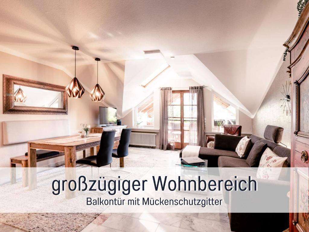 Ferienhaus Bauer in Piding - Appartement Met Uitzicht Op De Bergen
