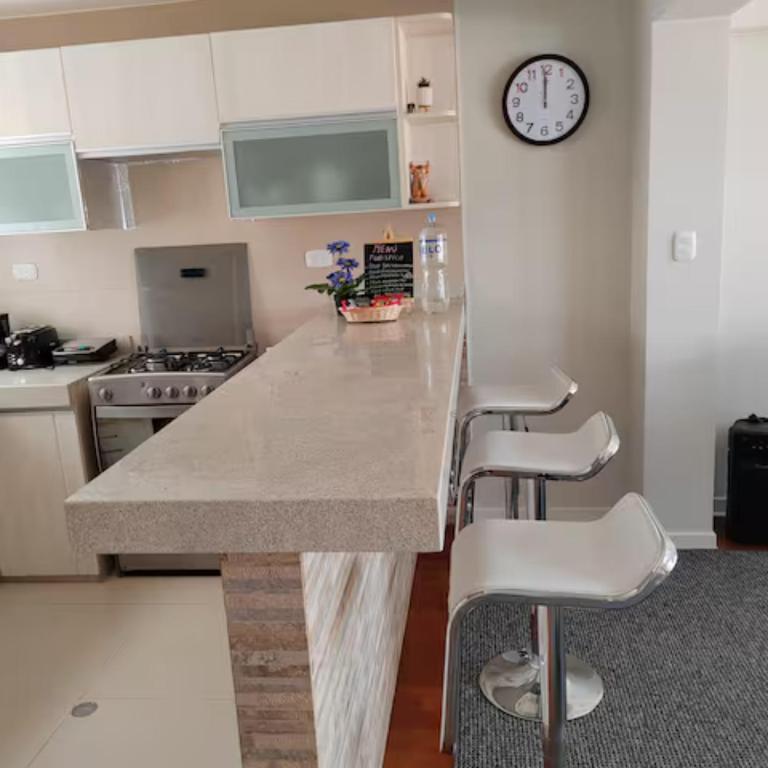 Kuchyň nebo kuchyňský kout v ubytování Elite Apartment 2