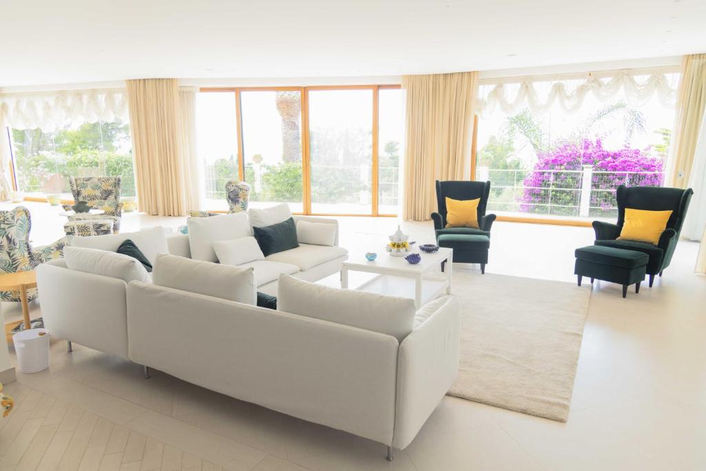 Posezení v ubytování La Canostra Capri - luxury ROOM ad Anacapri