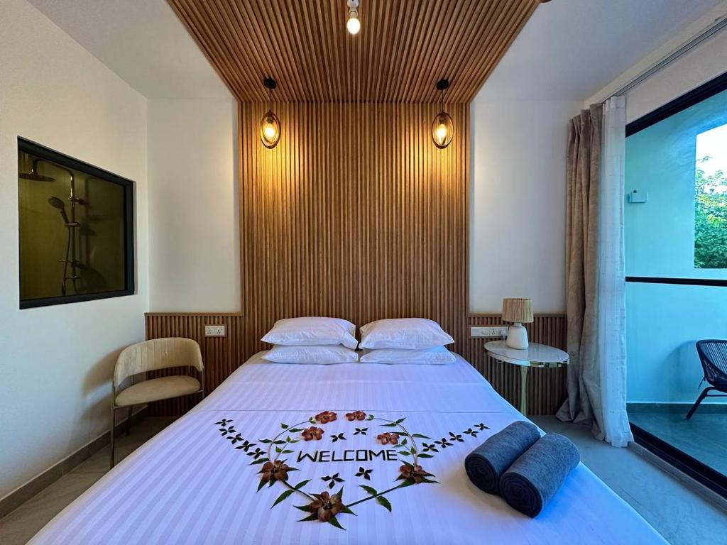 Postel nebo postele na pokoji v ubytování Serene Sky Guest house