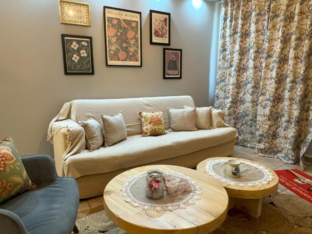 Posezení v ubytování Elichrysos GuestHouse Konitsa