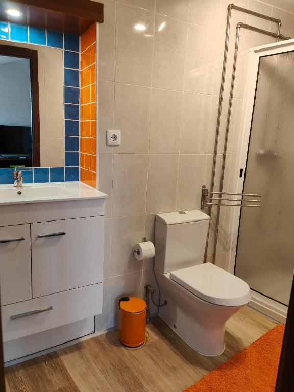Koupelna v ubytování Casinha da Ladeira 3360