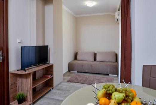TV a/nebo společenská místnost v ubytování Bendita House