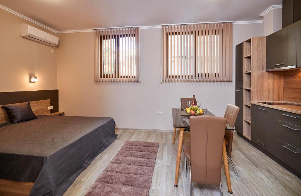 Postel nebo postele na pokoji v ubytování Bendita House
