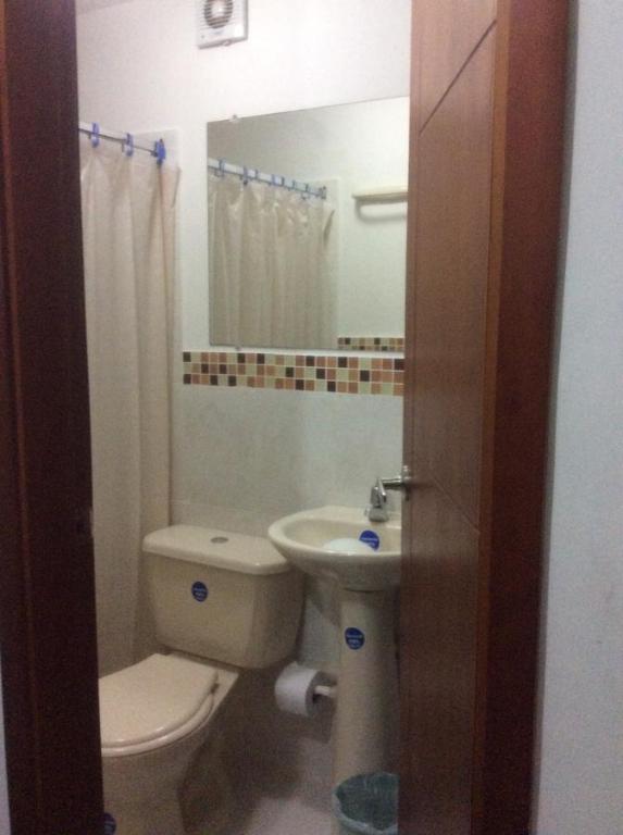 Koupelna v ubytování Hostal El Recreo