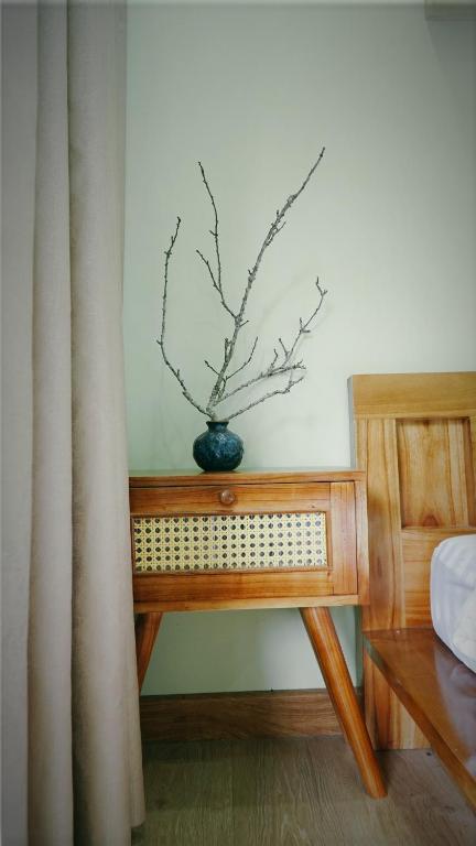 Postel nebo postele na pokoji v ubytování Dốc Chill - Villa gần Ba Vì, view núi, gần hồ, 40ph đi từ trung tâm Hà Nội