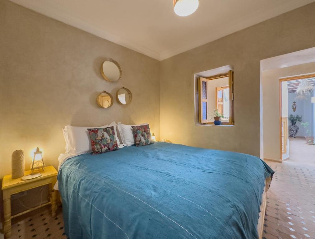 Postel nebo postele na pokoji v ubytování Riad & SPA Privé - La Perle d'Orane - Marrakech