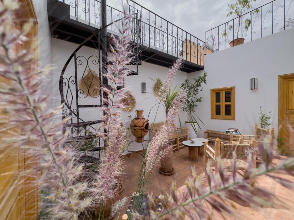 Balkón nebo terasa v ubytování Riad & SPA Privé - La Perle d'Orane - Marrakech