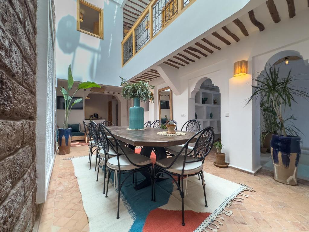Balkón nebo terasa v ubytování Riad & SPA Privé - La Perle d'Orane - Marrakech