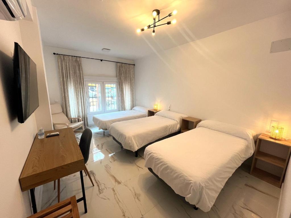 Posteľ alebo postele v izbe v ubytovaní Hotel Sorbas