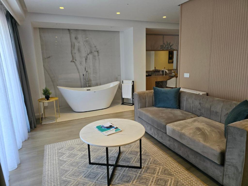 Posezení v ubytování Perla Hotel