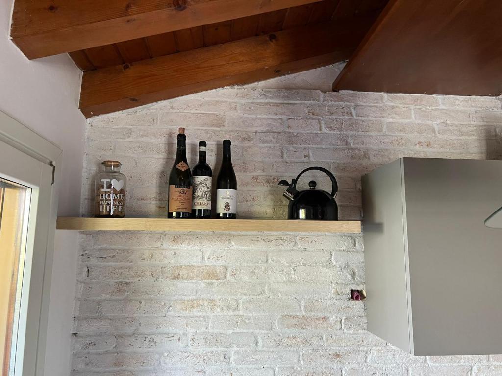 Kuchyň nebo kuchyňský kout v ubytování Terrazza su Volta Mantovana
