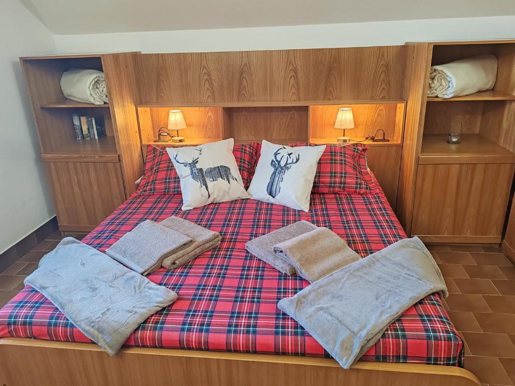 Postel nebo postele na pokoji v ubytování Villa Chalet Bellagio Panorama