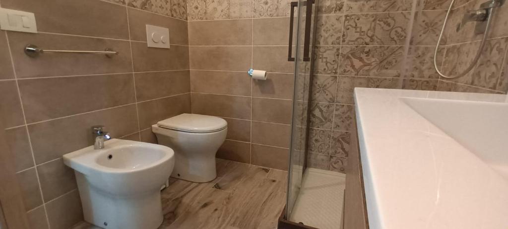 Koupelna v ubytování B&B Casa a Liu