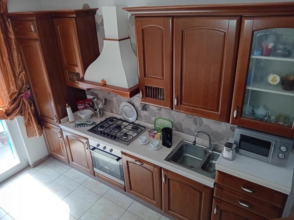 Kuchyň nebo kuchyňský kout v ubytování Reijeka apartment