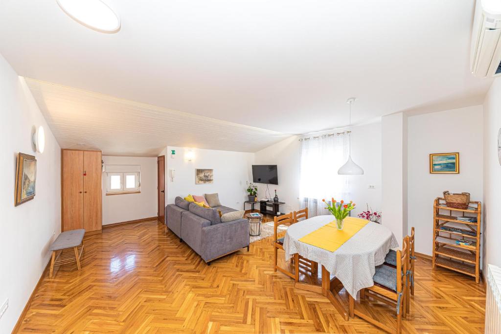 TV a/nebo společenská místnost v ubytování Apartments Iskra